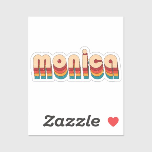 Sticker Nom de Monica (Feuille)