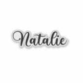 Sticker Nom de Natalie - Calligraphie manuscrite (Devant)