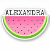 Sticker Nom de pastèque rose (Devant)