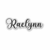 Sticker Nom de Raelynn - Calligraphie manuscrite (Devant)