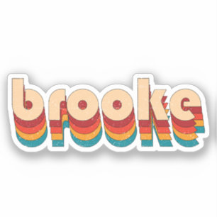 Sticker Nom de Retro Brooke