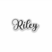 Sticker Nom de Riley - Calligraphie manuscrite (Devant)