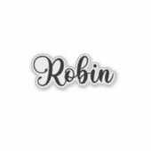 Sticker Nom de Robin - Calligraphie manuscrite (Devant)