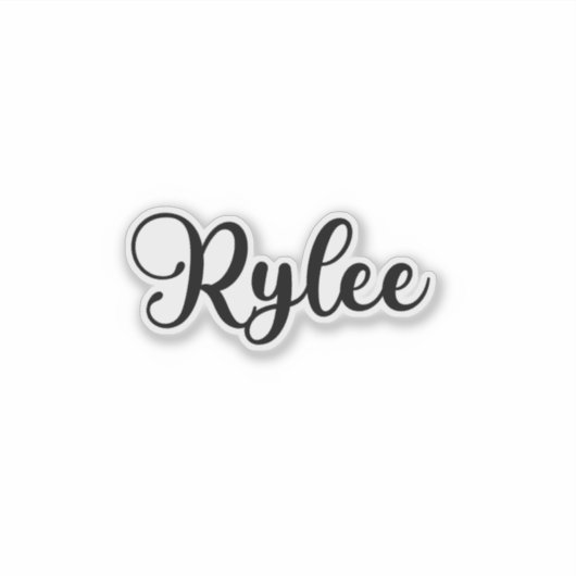 Sticker Nom de Rylee - Calligraphie manuscrite (Devant)