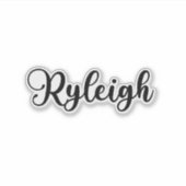 Sticker Nom de Ryleigh - Calligraphie manuscrite (Devant)