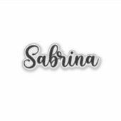 Sticker Nom de Sabrina - Calligraphie manuscrite (Devant)