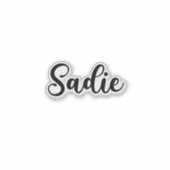 Sticker Nom de Sadie - Calligraphie manuscrite (Devant)