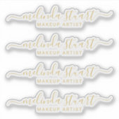 Sticker Nom de script moderne professionnel (Devant)