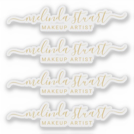 Sticker Nom de script moderne professionnel (Devant)