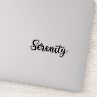 Sticker Nom de sérénité - Calligraphie manuscrite