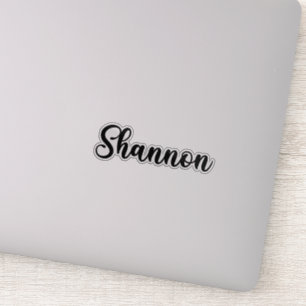 Sticker Nom de Shannon - Calligraphie manuscrite