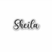 Sticker Nom de Sheila - Calligraphie manuscrite (Devant)