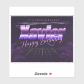 Sticker Nom de Xavier (Feuille)