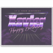 Sticker Nom de Xavier (Devant)