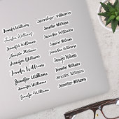Sticker Nom d'écriture moderne (18 styles) - Noir
