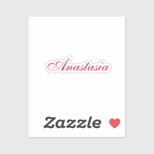 Sticker Nom d'écriture professionnelle classique personnal (Feuille)