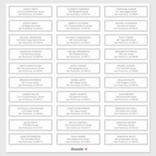 Sticker Nom d'hôte Mariage moderne et simple Adresse