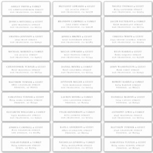 Sticker Nom d'hôte minimaliste moderne Mariage Adresse