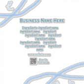 Sticker Nom d'ingrédient ajouter nom d'entreprise site Web (Devant)