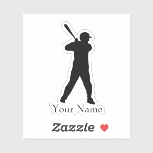 Sticker Nom du baseball (Feuille)