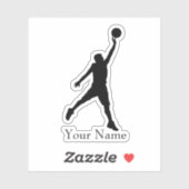 Sticker Nom du basket-ball (Feuille)