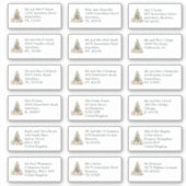 Sticker Nom du bénéficiaire individuel Adresse Arbre de No (Devant)