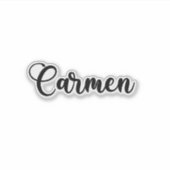 Sticker Nom du Carmen - Calligraphie manuscrite (Devant)