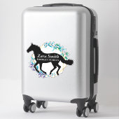 Sticker Nom du cheval personnalisé (Sur valise)