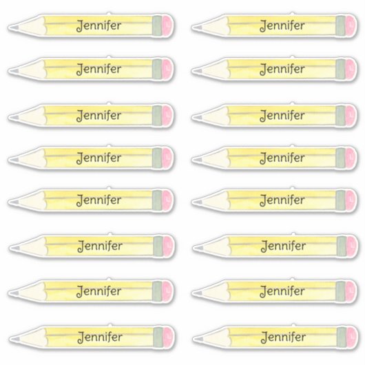 Sticker Nom du crayon (Devant)