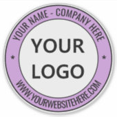 Sticker Nom du logo professionnel personnalisé Promotionne (Devant)