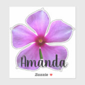 Sticker Nom du monogramme violet Flower Nature Plante mou (Feuille)