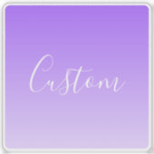 Sticker Nom du script curatif et Ombre violet clair modifi (Devant)