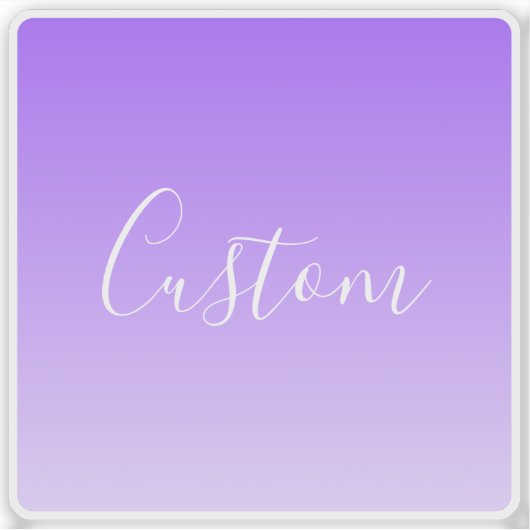 Sticker Nom du script curatif et Ombre violet clair modifi (Devant)