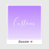 Sticker Nom du script curatif et Ombre violet clair modifi (Feuille)