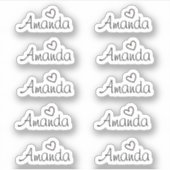 Sticker Nom du script de signature manuscrit (Devant)