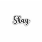 Sticker Nom du shay - Calligraphie manuscrite (Devant)