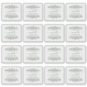 Sticker Nom écrit à la main Green Botanical artisanal par (Devant)