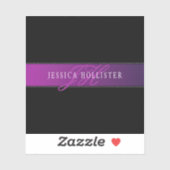 Sticker Nom élégant et montant initial/s (Feuille)