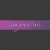 Sticker Nom élégant et montant initial/s (Devant)