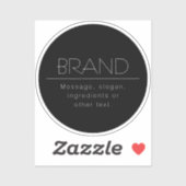 Sticker Nom élégant ou autre texte (Feuille)