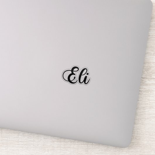 Sticker Nom Eli - Calligraphie manuscrite (Détail)