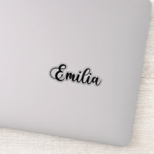 Sticker Nom Emilia - Calligraphie manuscrite