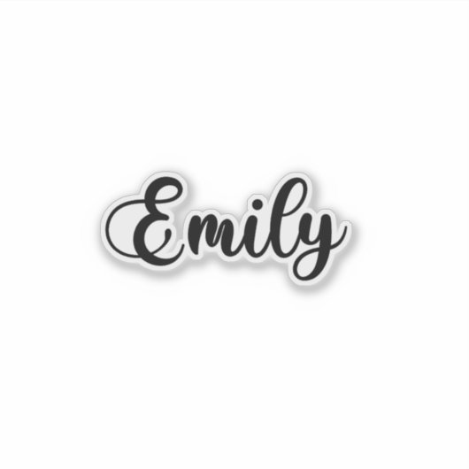 Sticker Nom Emily - Calligraphie manuscrite (Devant)