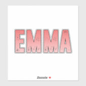 Sticker Nom Emma (Feuille)