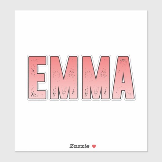 Sticker Nom Emma (Feuille)