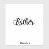 Sticker Nom Esther - Calligraphie manuscrite (Feuille)