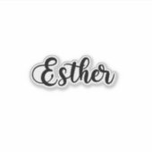 Sticker Nom Esther - Calligraphie manuscrite (Devant)