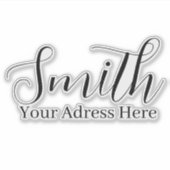 Sticker Nom et adresse de famille - Boîte aux lettres pers (Devant)