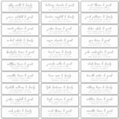 Sticker Nom et adresse du client mariage Moderne Simple Ch (Devant)