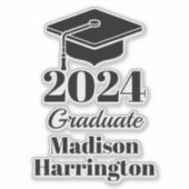 Sticker Nom et année personnalisés (Devant)